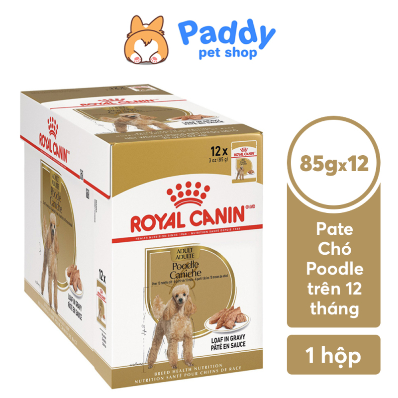 [Hộp 12 gói] Pate Royal Canin Cho Chó Poodle Trưởng Thành