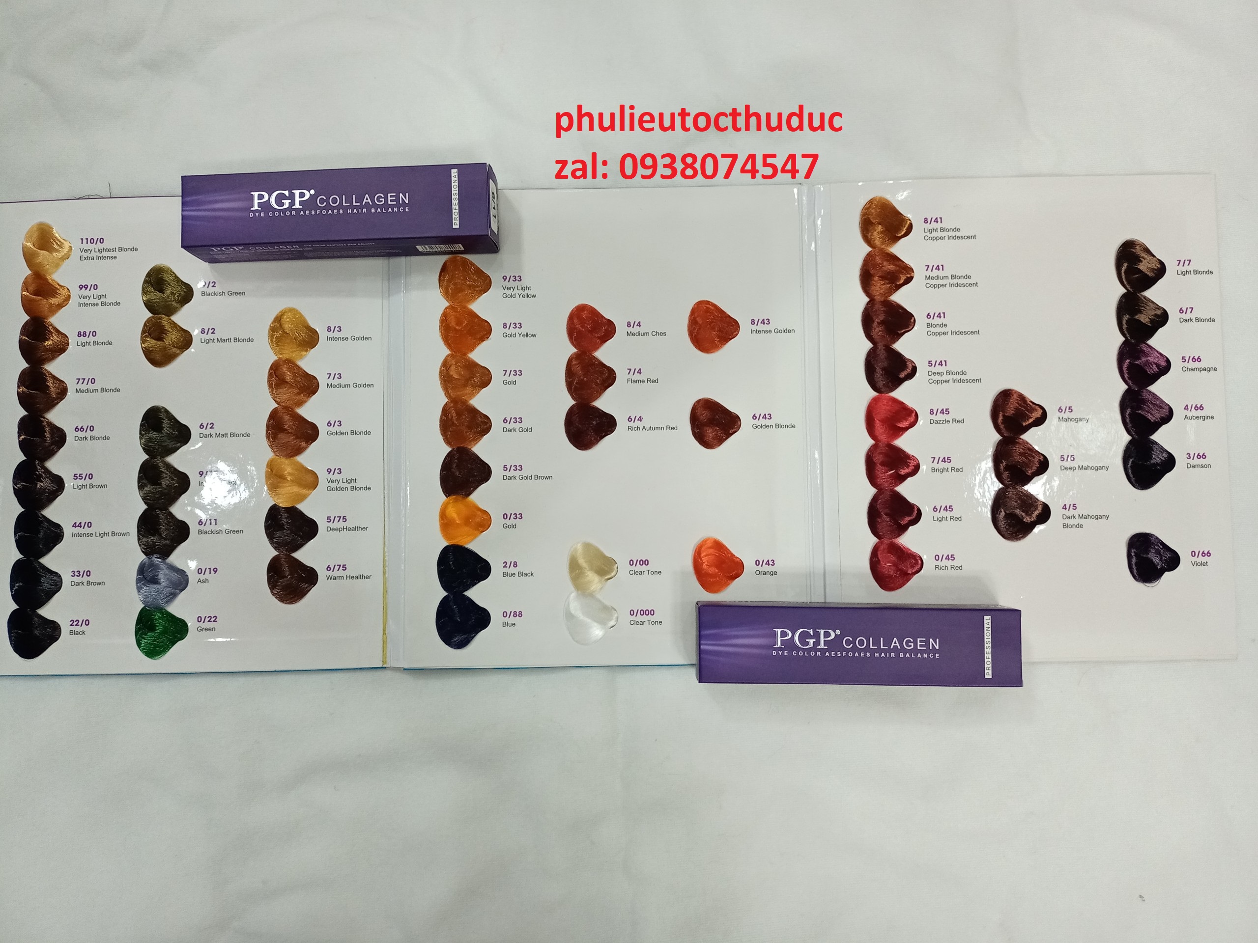 Màu nhuộm tóc PGP tím - không có oxy, không có bao tay