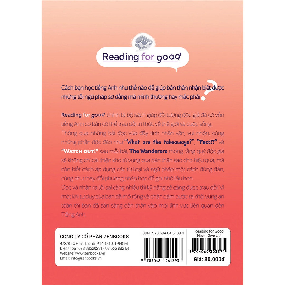 Fahasa - reading for good - never give up