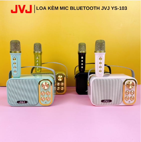 Loa bluetooth mini karaoke kèm mic ALOHA PKV YS-103 Không dây, kèm 01 mic hát công suất 5W - Bảo hành chính hãng 06 Tháng