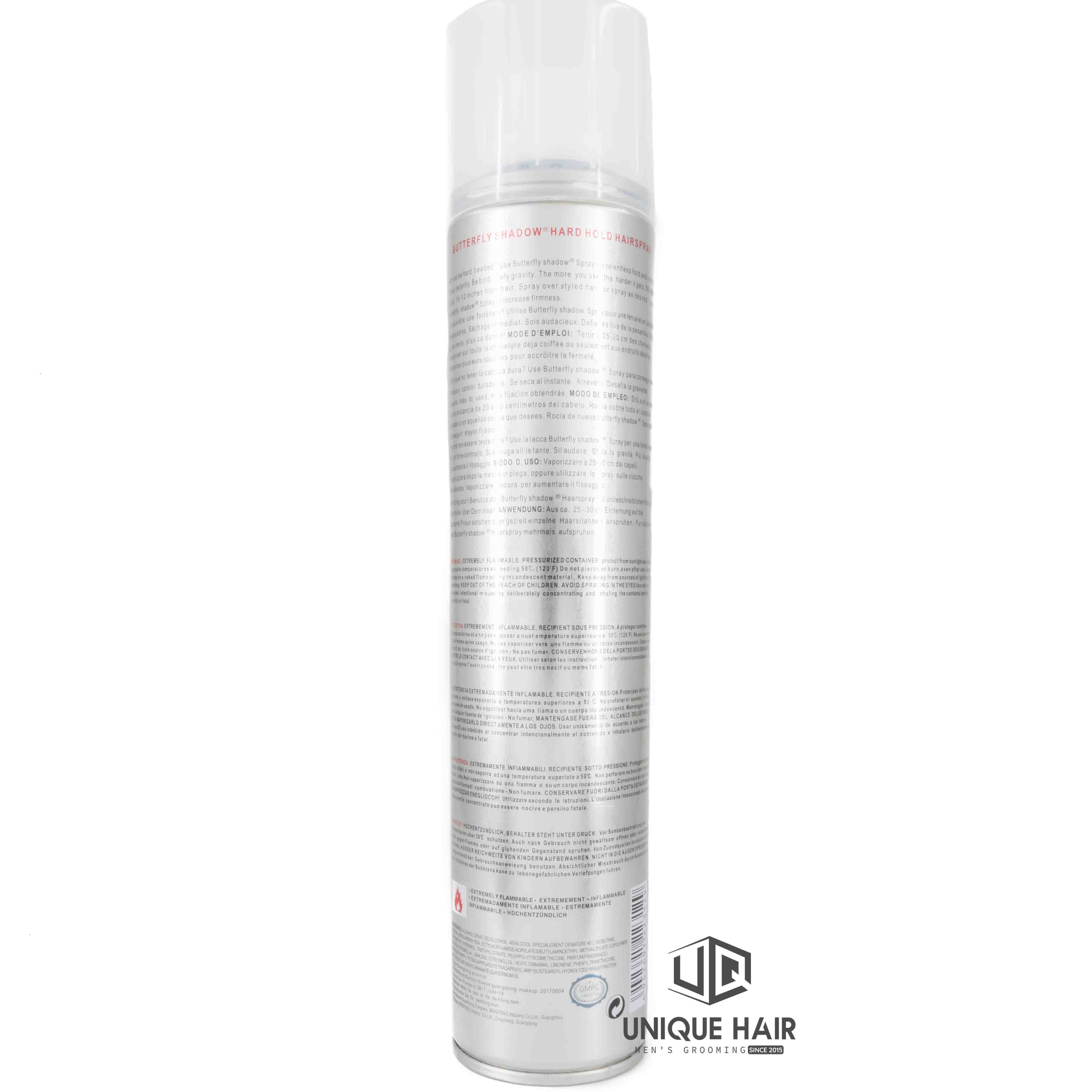 Gôm xịt tóc Butterfly 320ml | Nhập khẩu chính hãng ( Tặng lược Chaobao )