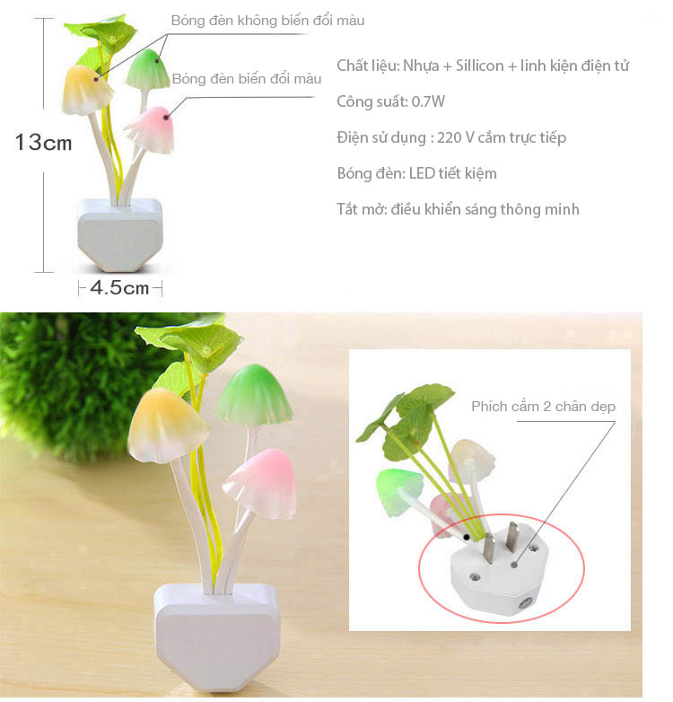 Đèn ngủ Led cảm ứng