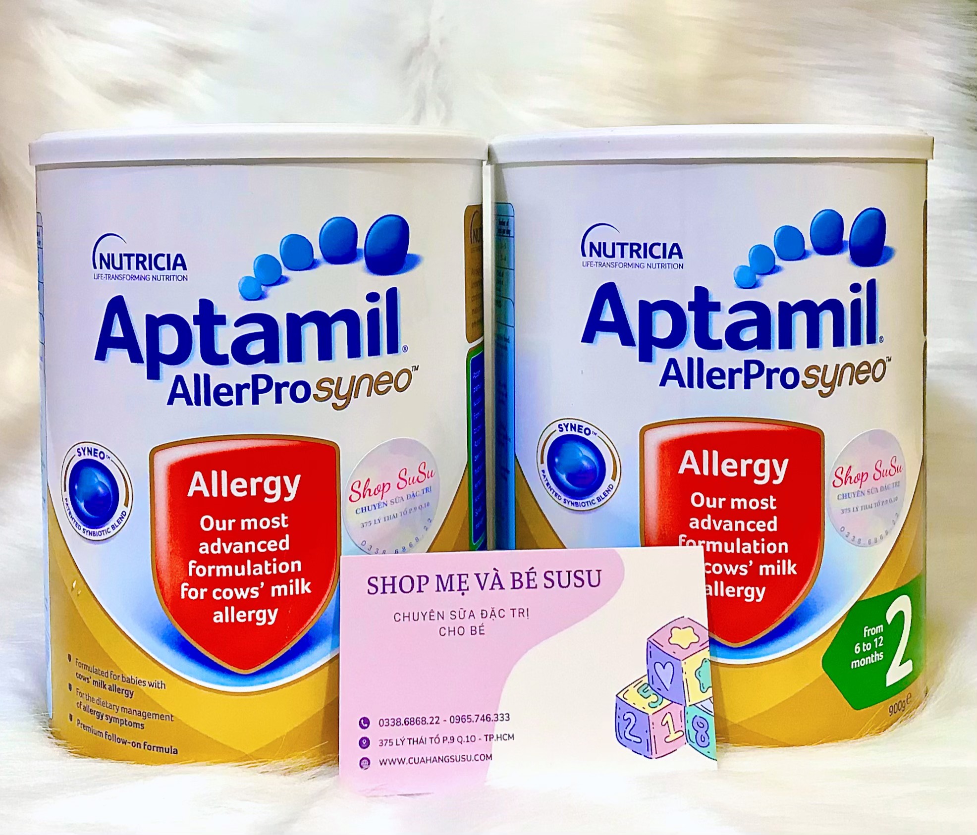 Sữa aptamil allerpro syneo cho bé dị ứng đạm bò hộp 900gr số 2