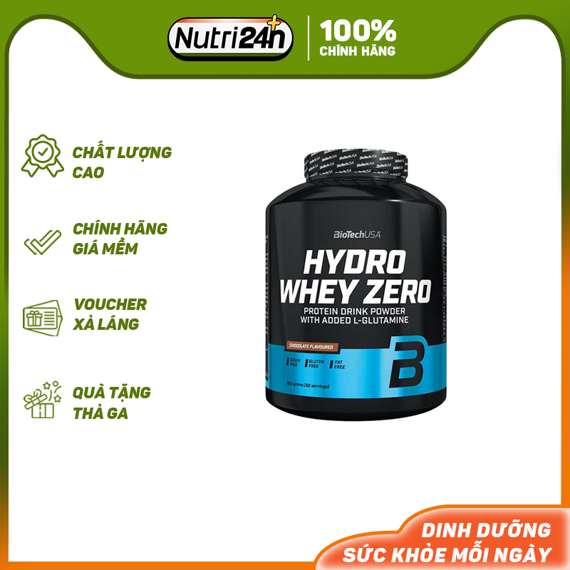 Hyro whey zero hỗ trợ tăng cơ biotech hydro whey zero 4lbs