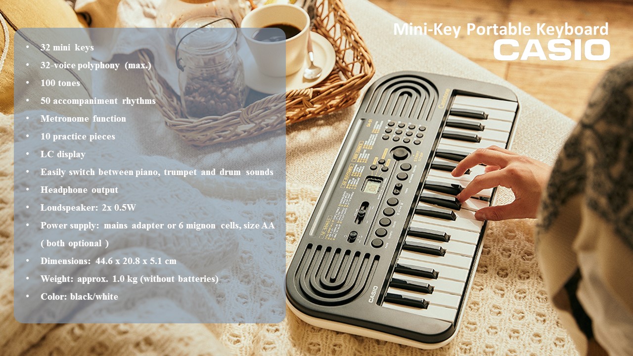 Đàn Keyboard Organ mini dành cho trẻ em CASIO SA-50 SA-51