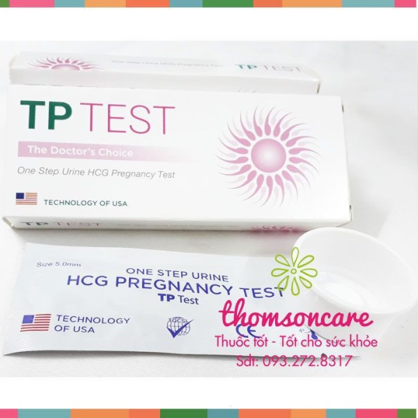 Que thử thai nhanh TP Test - Cho kết quả nhanh chính xác - Che tên sản phẩm Chính hãng cao cấp
