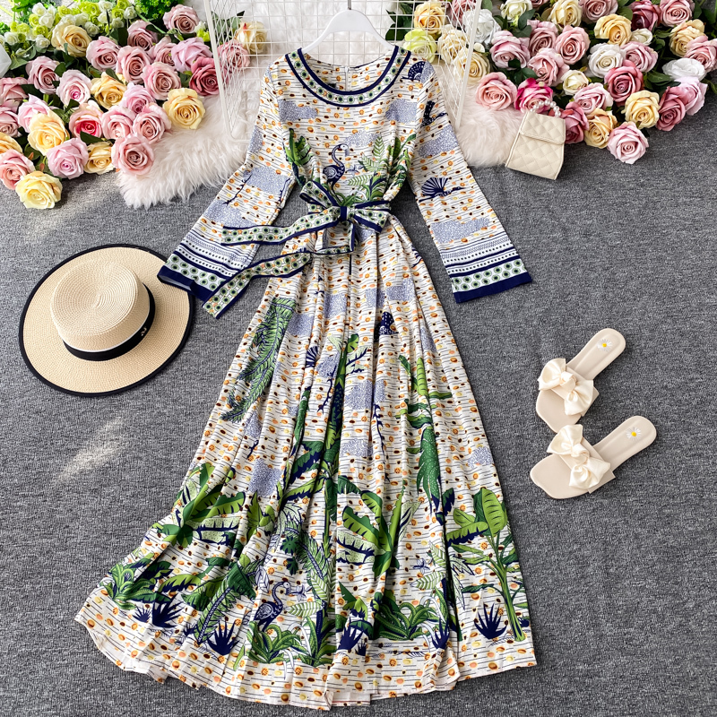 Nữ Thần Fan Đặt Thanh Lịch ĐẦM MÙA THU Mẫu Mới Mốt Thời Thượng Bó Eo Tôn Dáng Khí Chất Giống Nàng Tiên Phong Cách Mori Áo Lót Váy Dài