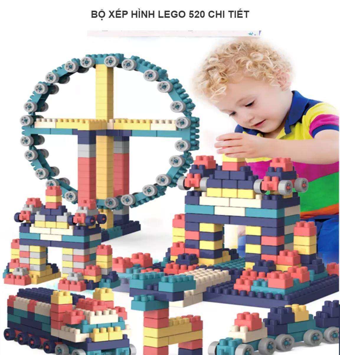 Bộ đồ chơi xếp hình 520 chi tiết