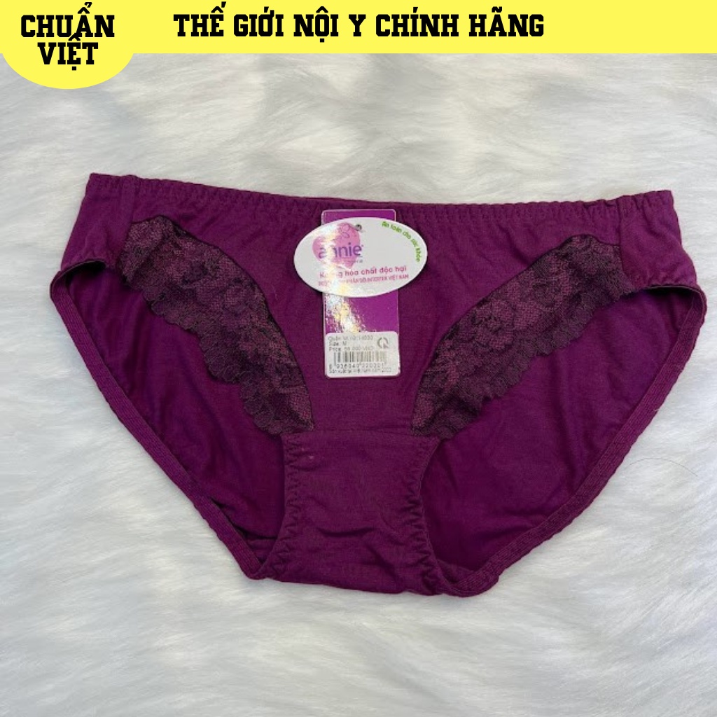Quần Lót Nữ Cotton Phối Ren ANNIE QE-14830
