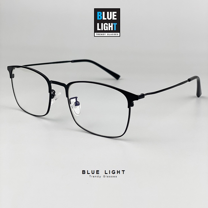 Kính Giả Cận Gọng Kính Cận Nam Nữ Mắt Vuông Nhỏ Gọng Đen Bạc Vàng Không Độ Hàn Quốc