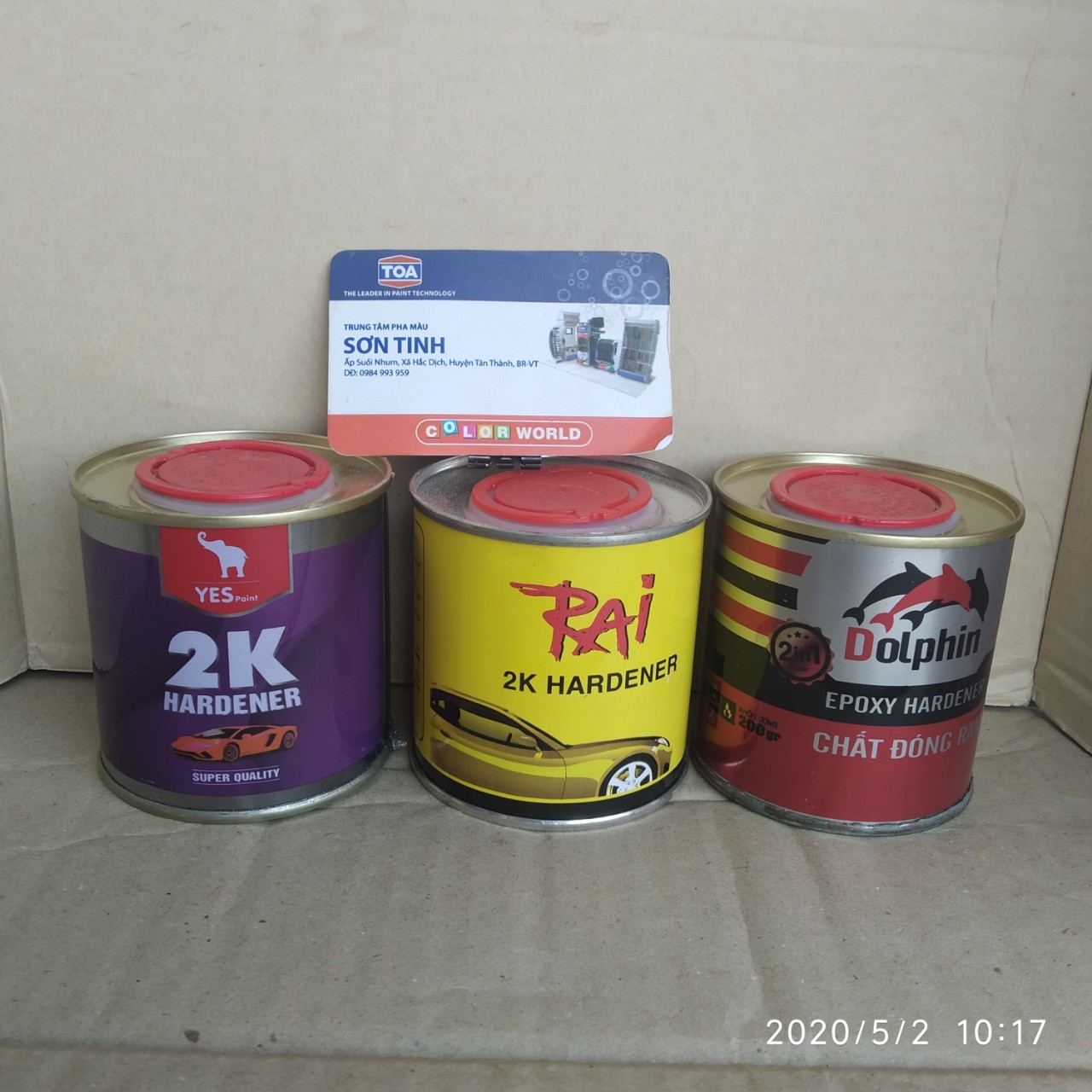 Chất đóng rắn Lon Dolphin , Yes , Rai 200gr - 1 lon dành cho sơn 2 thành phần