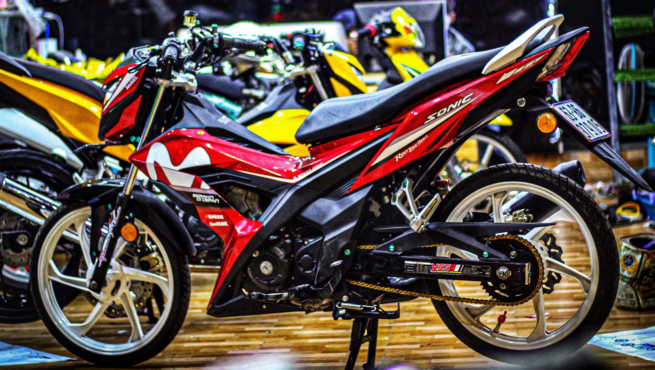 Tem rời honda sonic 150 movistar - tặng kèm logo
