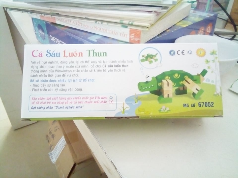 Cá sấu luồn thun winwintoys