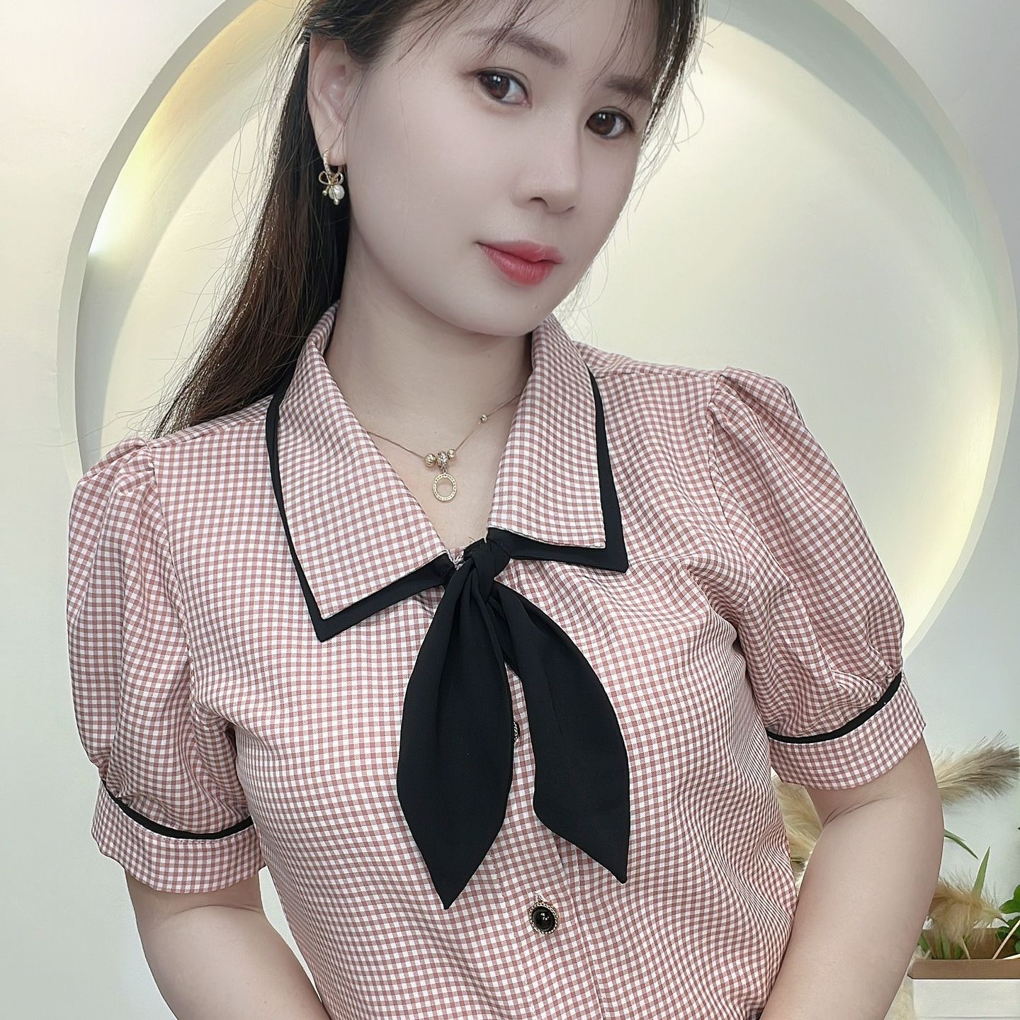 AN17 - ÁO CÔNG SỞ TAY NGẮN TRẺ TRUNG
