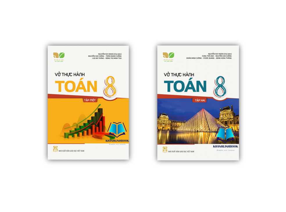 Sách - Combo Vở thực hành Toán 8 tập 1 + 2 (Kết nối tri thức với cuộc sống)