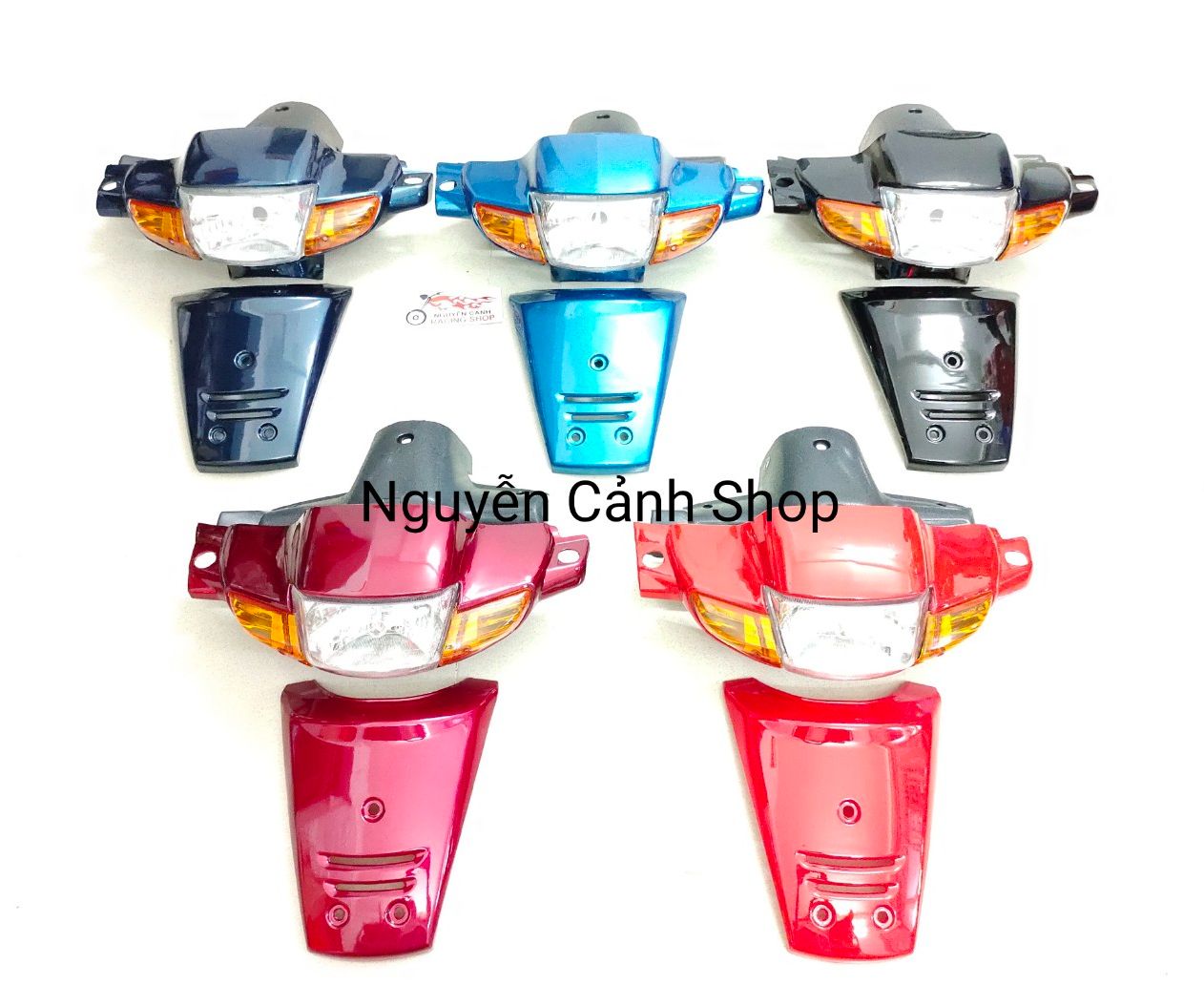 [Hcm]Wave 110 Thai Car Headlight with Mask [Black]
