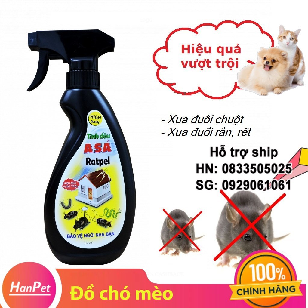 Fay xịt xua đuổi chuột asa rat repell 350 ml-tinh dầu đuổi chuột asa 350ml