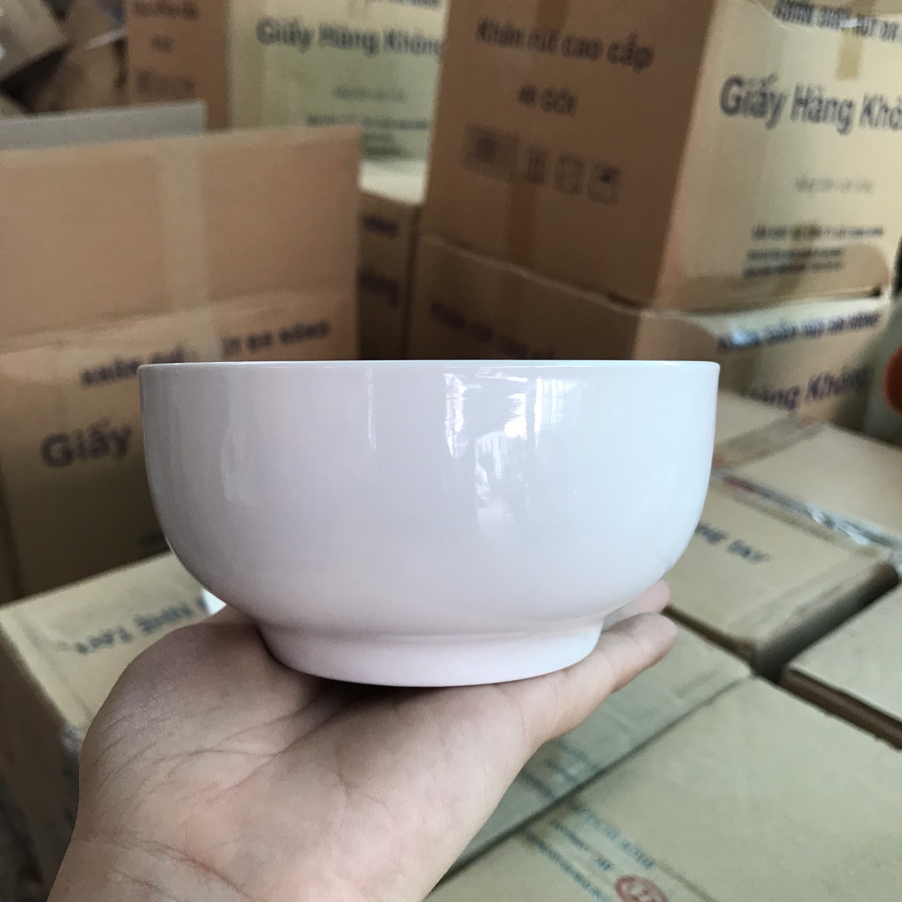 Combo 10 chén sứ trắng