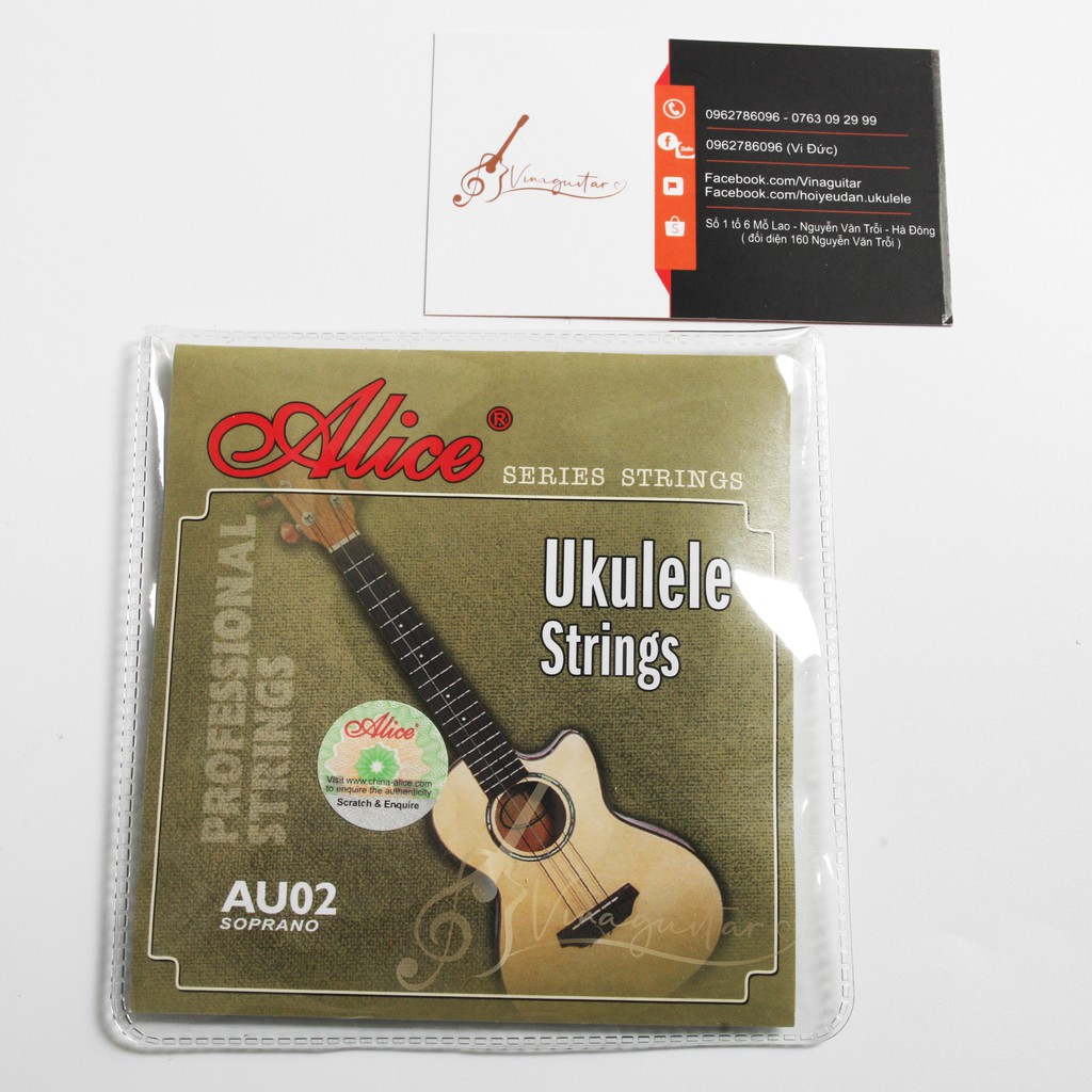 Dây Đàn Ukulele Alice AU02 Chính Hãng Đen