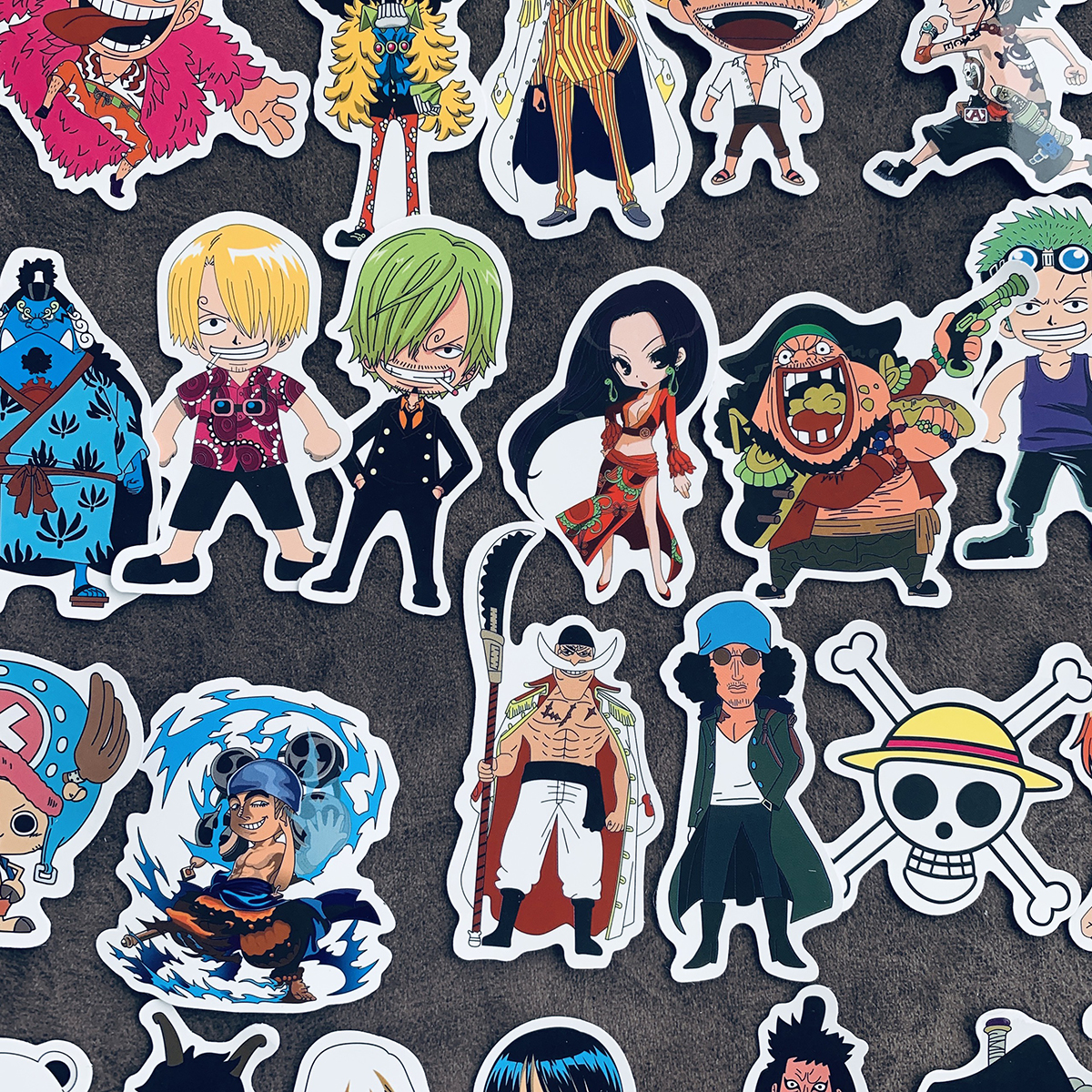 Set 48 Sticker Hình Dán Trang Trí One Piece Siêu Đẹp