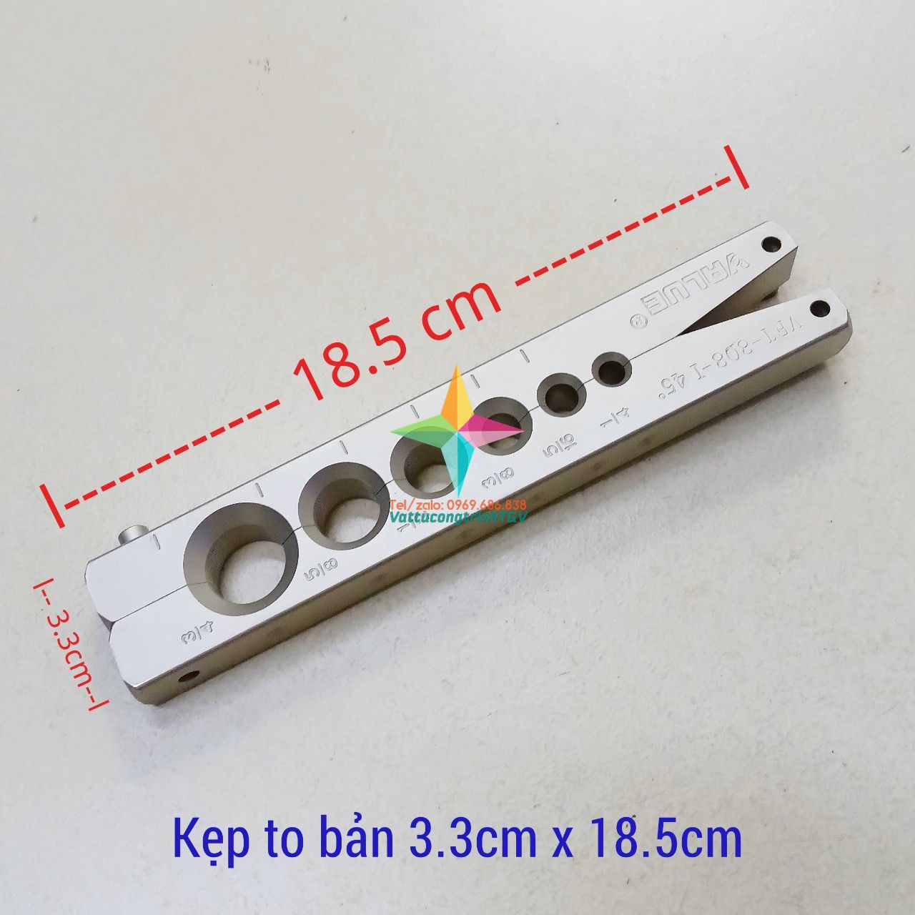 Kẹp loe ống đồng VFB-I cỡ 3cm x 17.5cm /3.3cm x 18.5cm