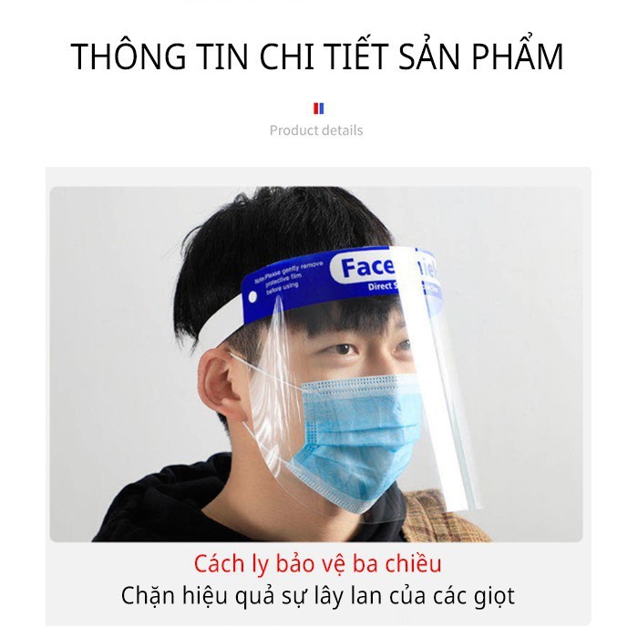 Tấm Che Mặt FACE SHIELD/Tấm Che Mặt Bảo Hộ Phòng Dịch [Ảnh thật] [Có sẵn]
