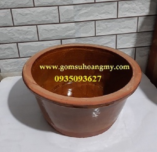 [HCM]Thau chậu đựng nước sành sứ  15*35 cm