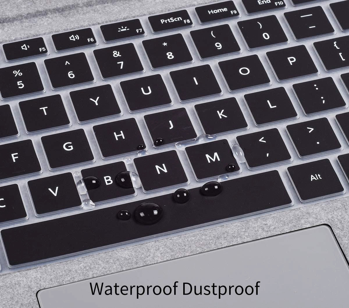 Phủ bàn Phím Silicon Cho Surface Pro 4, 5, 6, 7, 7+, 8, 9, X màu đen