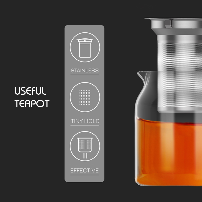Bình lọc trà inox Samadoyo S045 0.7L