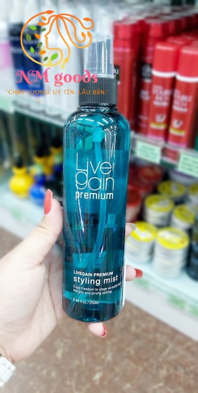 Keo xịt tóc Livegain Premium Styling Mist (Cứng)