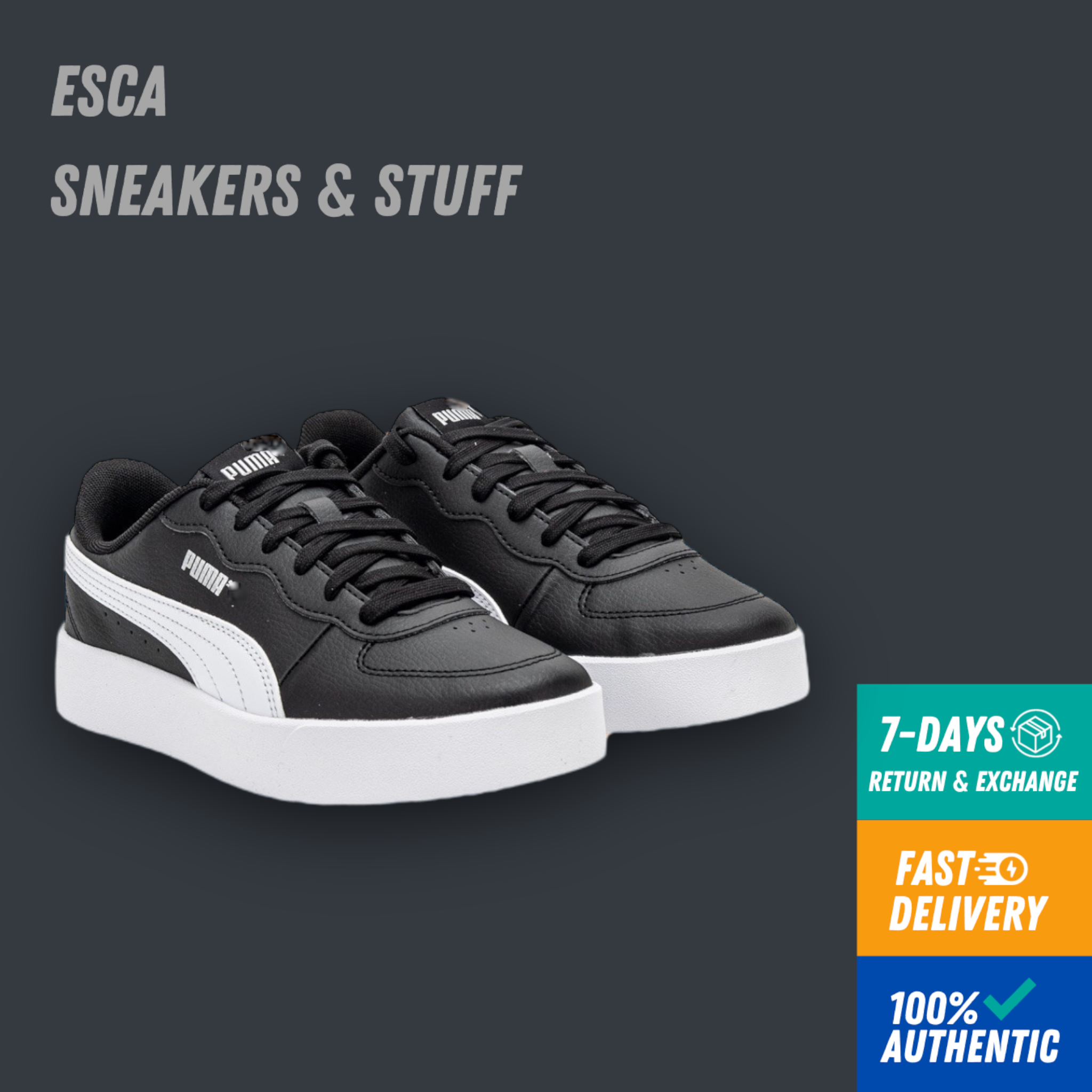 [CHÍNH HÃNG] Giày PUMA SKYE CLEAN BLACK - 380147 01