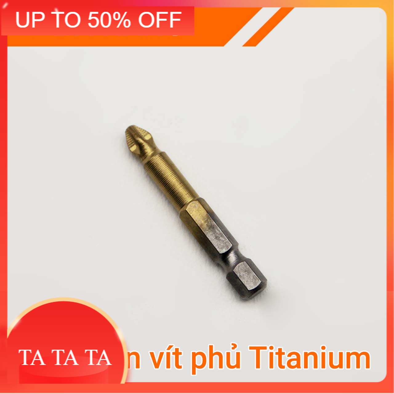 Mũi vặn vít phủ titan chuôi lục