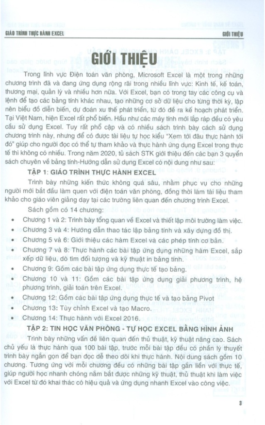 Giáo Trình Thực Hành Excel Dùng Cho Các Phiên Bản 2019 - 2016 - 2013