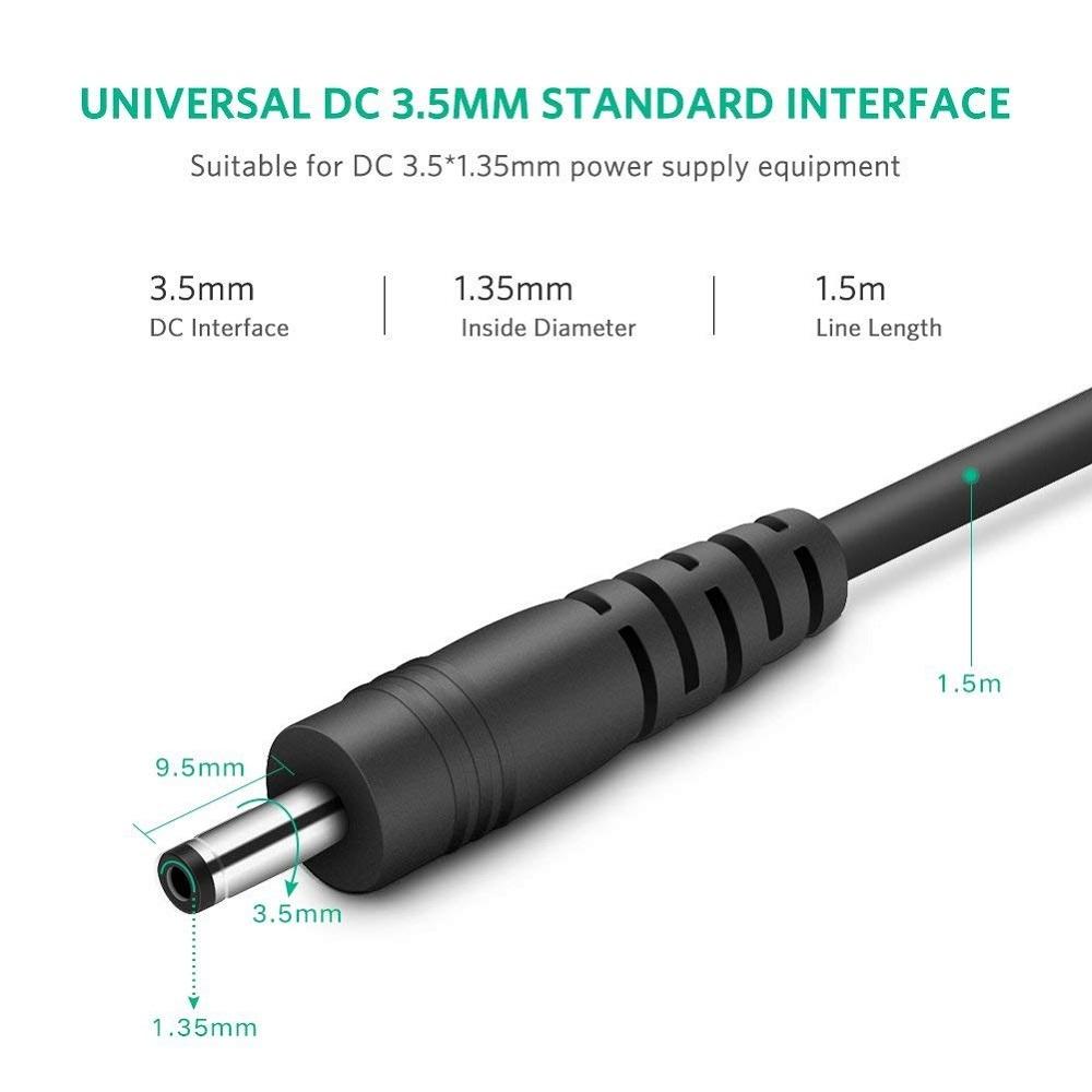 Adapter cấp nguồn cho wifi 5V -1A đen