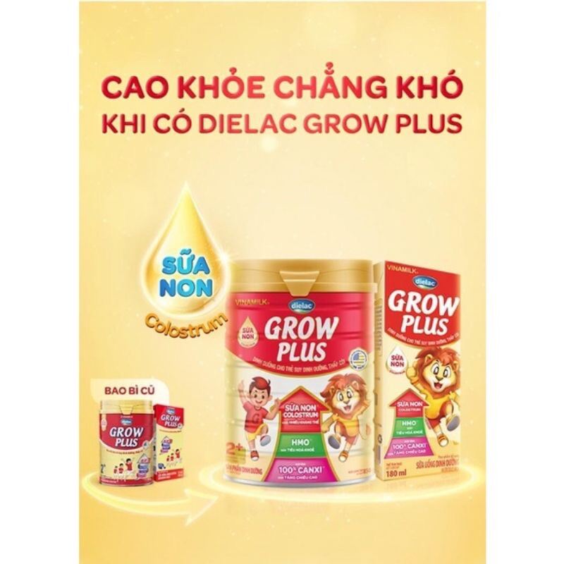 [Hoàn tiền 12%] [HCM]Sữa Bột VNM Dielac Growplus Đỏ 1+ 850g ( Mẫu Mới )