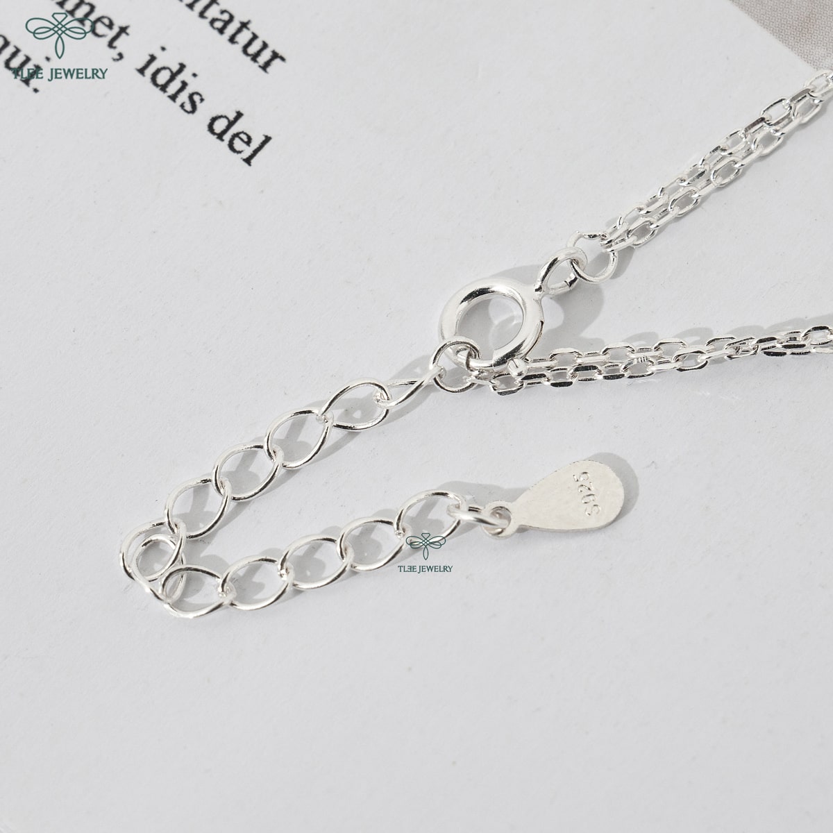 Lắc tay bạc nữ TLEE kép vô cực cá tính TleeJewelry LT0101