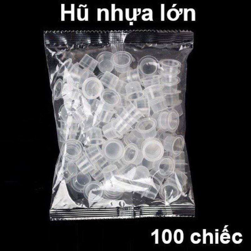 [HCM]Chum Silicon, Chum Nhựa Đựng Mực Đựng Sáp Khắc (bịch 100 chum)