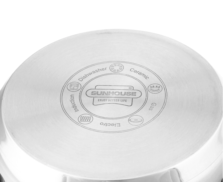 [HCM]Nồi inox 3 đáy SUNHOUSE 16 CM