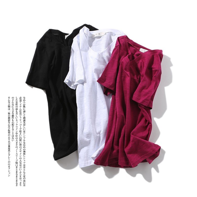 ÁO THUN THÁI cổ tim phối túi vải cotton mịn mát mùa hè ẢNH THẬT , chất lượng hàng VNXK FREE SIZE