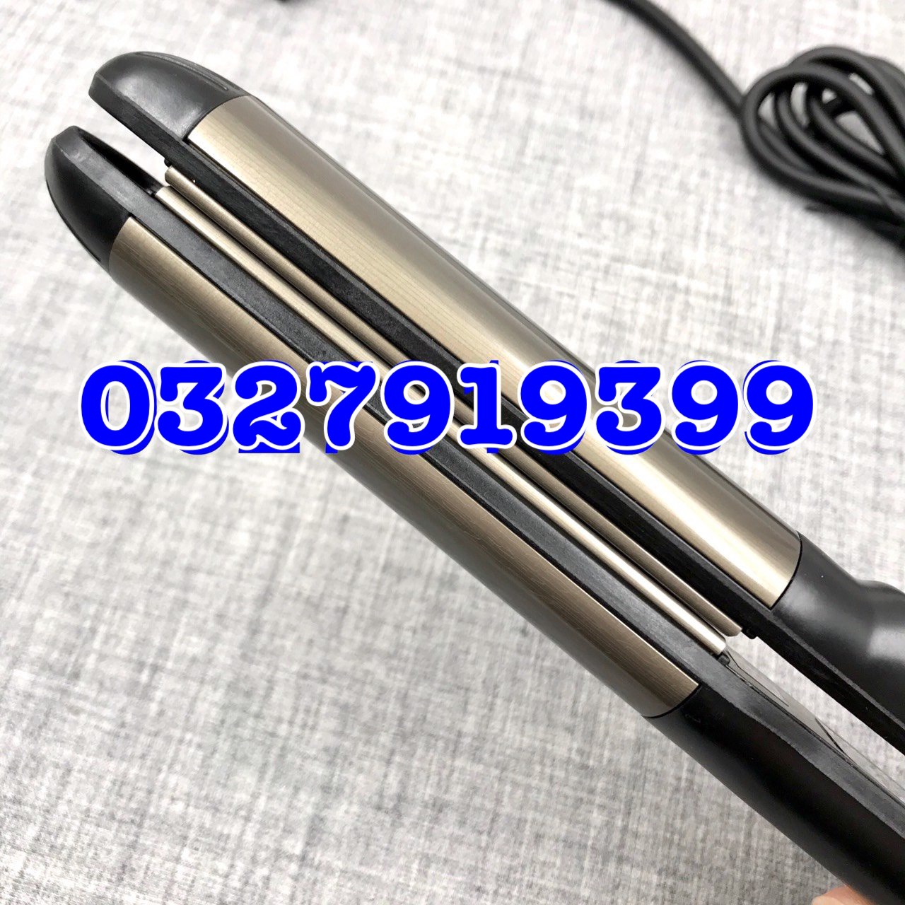 Professional 2in1 119 High-End Hair Straightener with 5 Temperature Levels 140-220 ° C, Non-Stick Ceramic Surface, Compact Design, Saves Time and Electricity, Protects Hair When Overloaded.