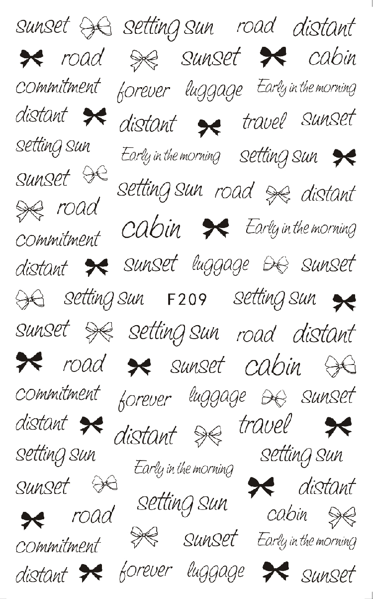 Sticker trang trí móng mẫu mới