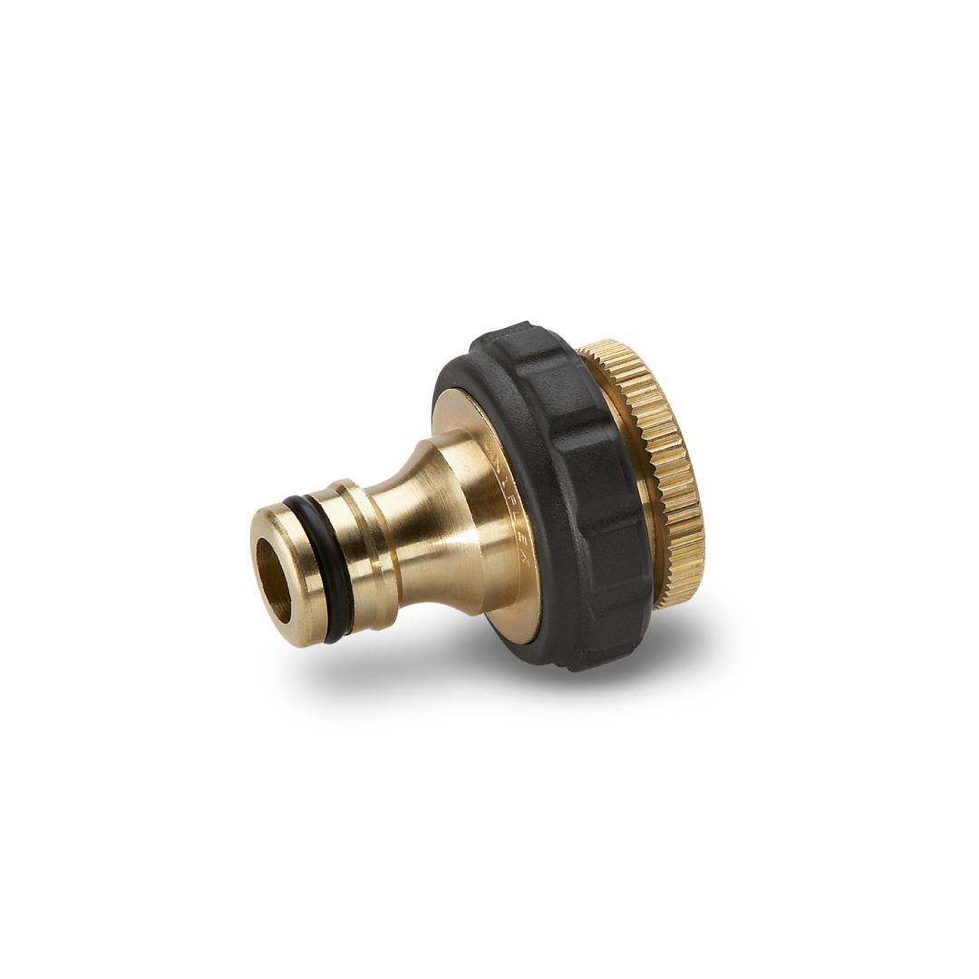 Đầu nối vòi nước bằng đồng cao cấp Karcher G 3/4 và bộ giảm ren G 1/2 - Phù hợp với vòi có ren đường kính 21 - 27mm