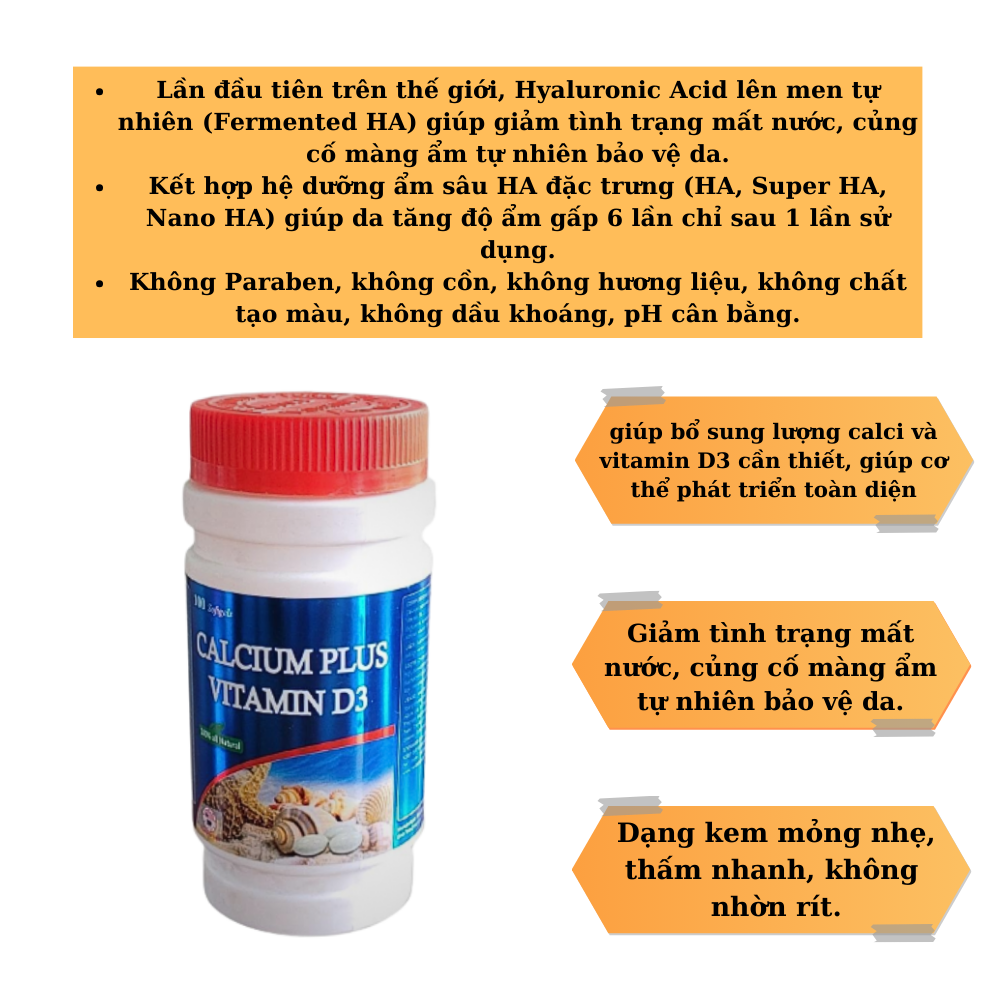 [HCM]Calcium Plus Vitamin D3- Mediphar USA