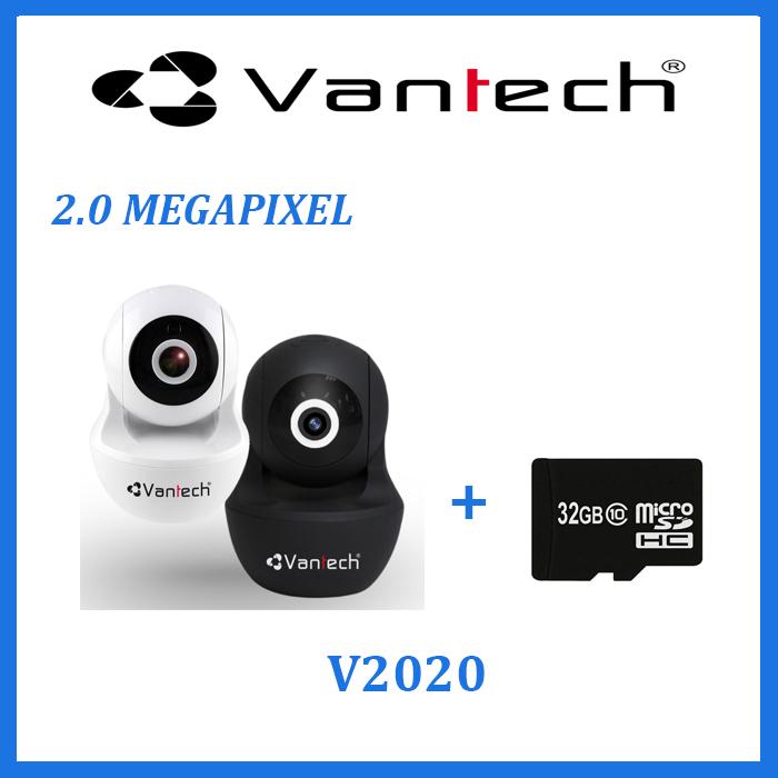 CAMERA IP WIFI VANTECH 2.0MP V2020 TẶNG THẺ NHỚ