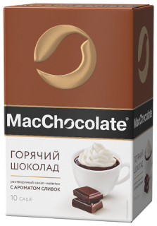 Chocolate hòa tan Macchocolate của Nga vị kem sữa 10 gói x 20 g thumbnail