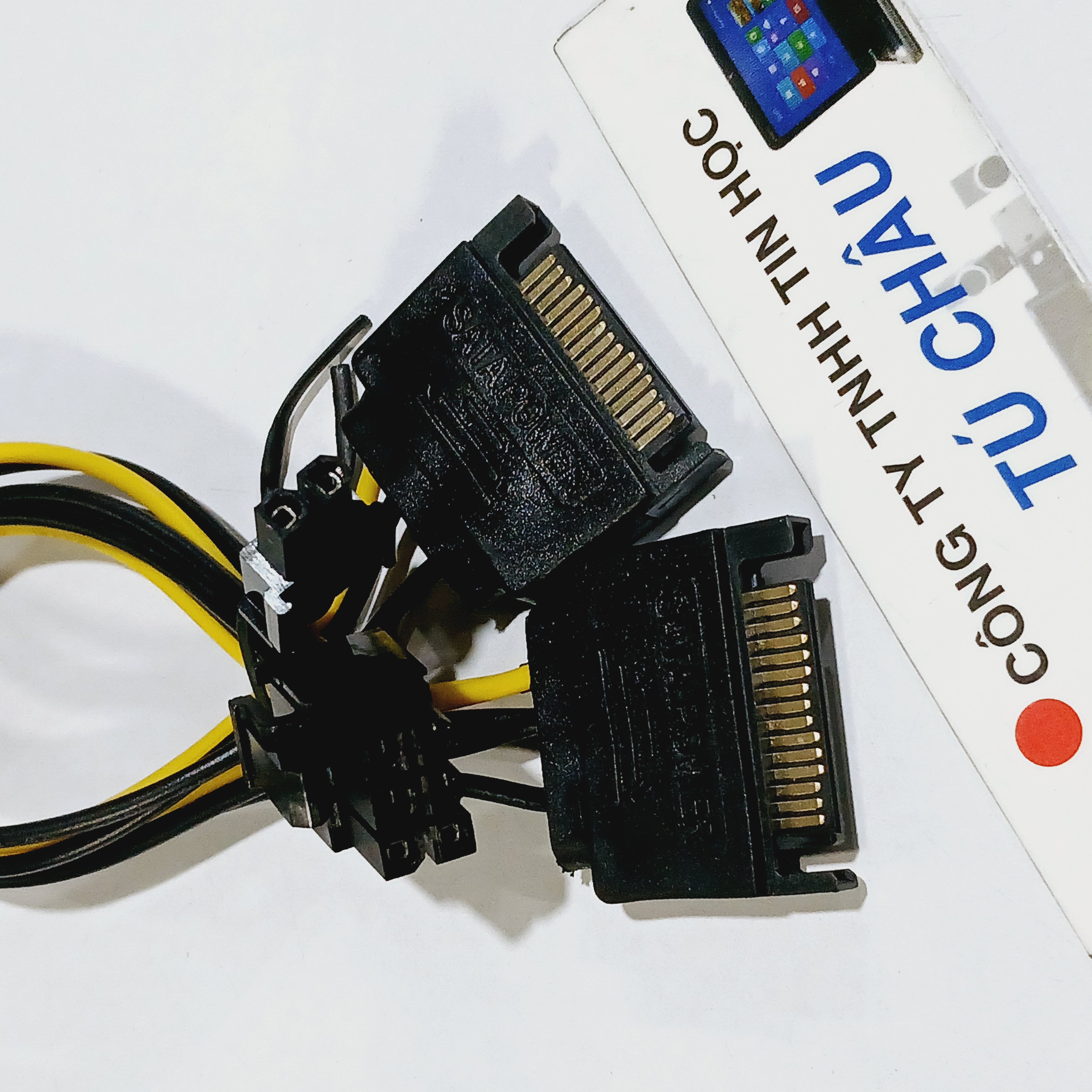 Cáp sata ra 6 pin / cáp sata ra 8 pin - cáp dài 15cm