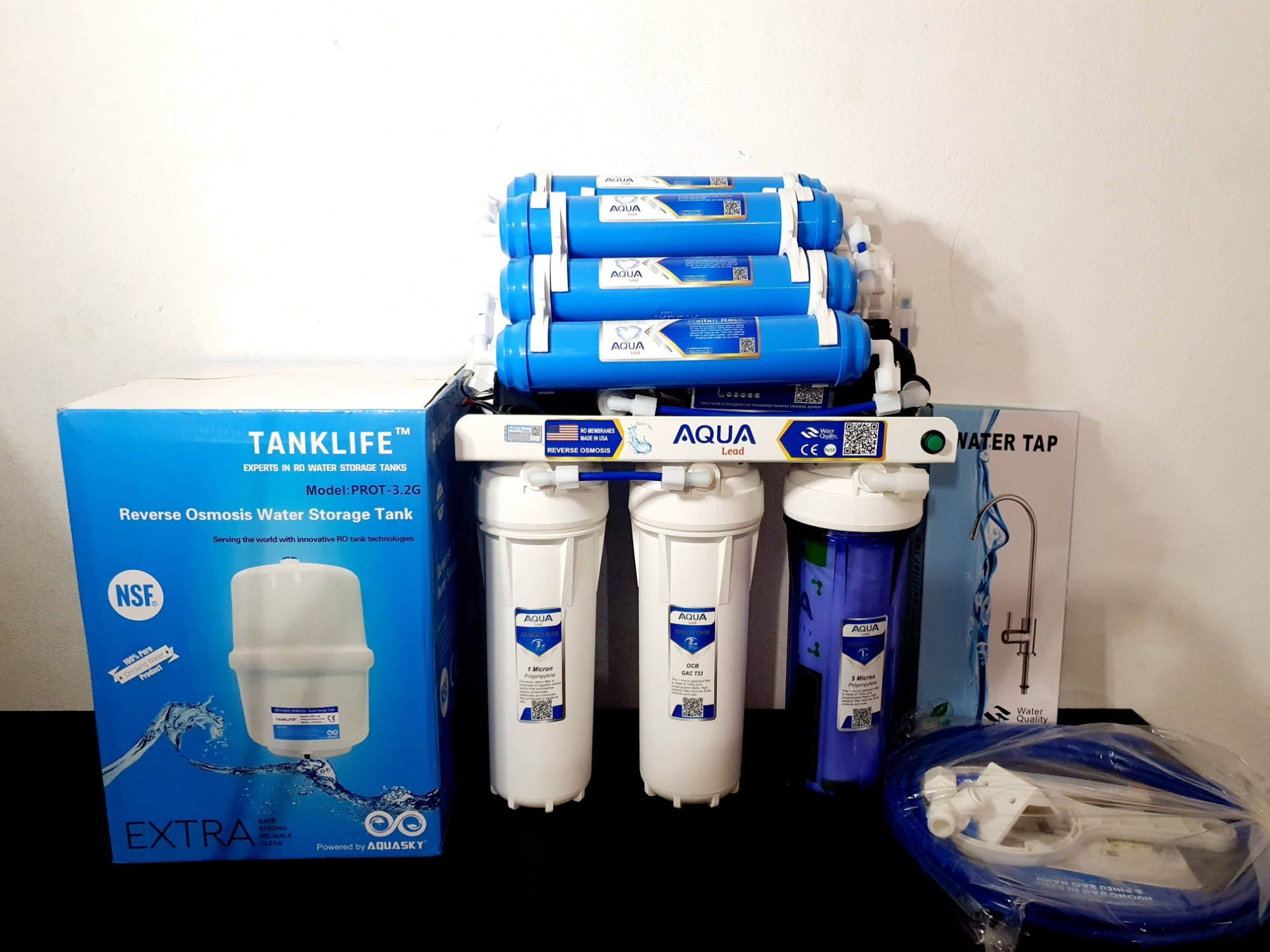 máy lọc nước ro aqua lead 8 cấp không tủ