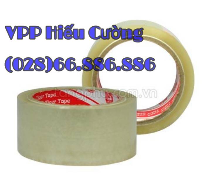 2 cuộn Băng keo trong/ đục (5cm) 50ya. Do VPP Hiếu Cường cung cấp