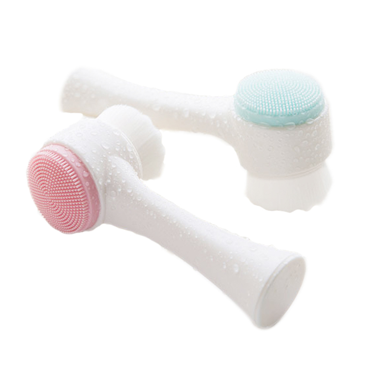 [HCM]Cọ 2 Đầu Massage Rửa Mặt Silicon