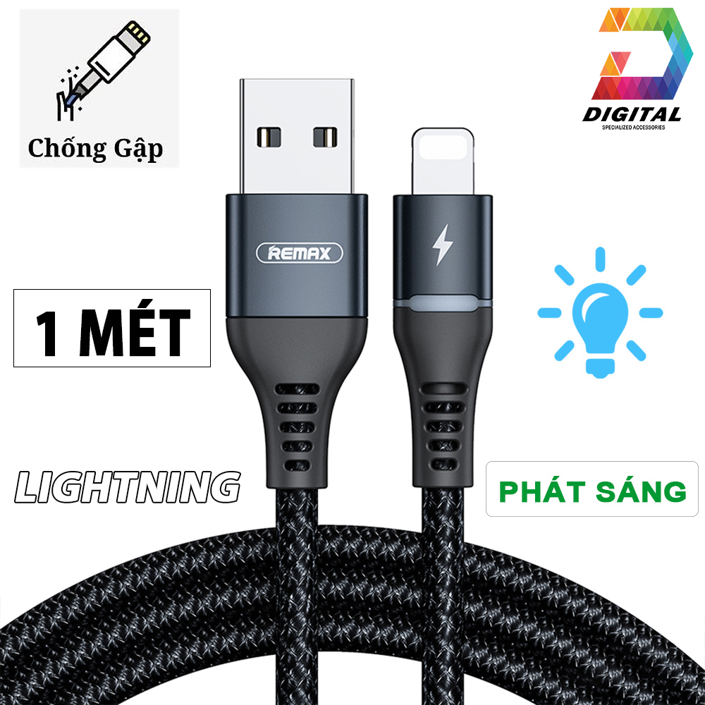 Remax Cable RC-152i Fast Charge iPhone, iPad Anti-Broken Umbrella Cord With Led